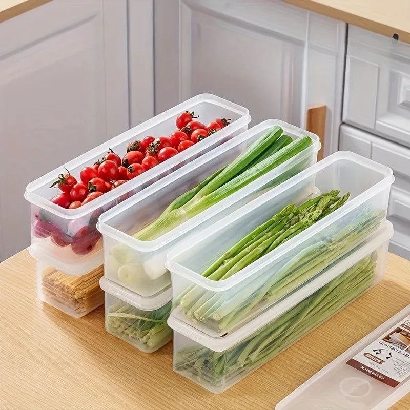Spezia — Set de 4 Contenedores Rectangulares para Heladera/Refrigerador