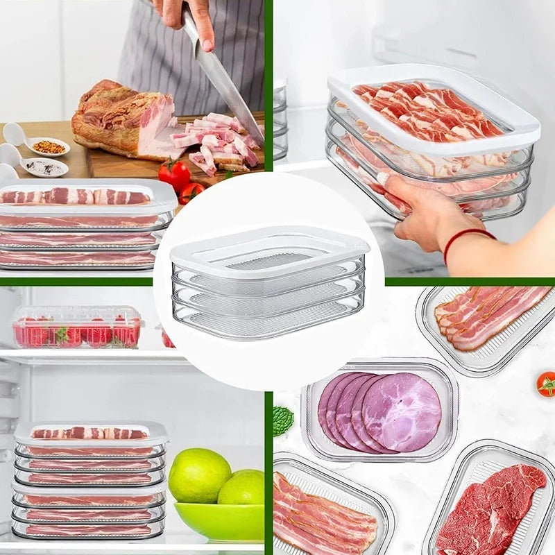 Spezia — Organizador Apilable para Fiambres y Carnes Frías