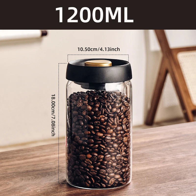 Spezia — Frasco de Vidrio al Vacío para Café
