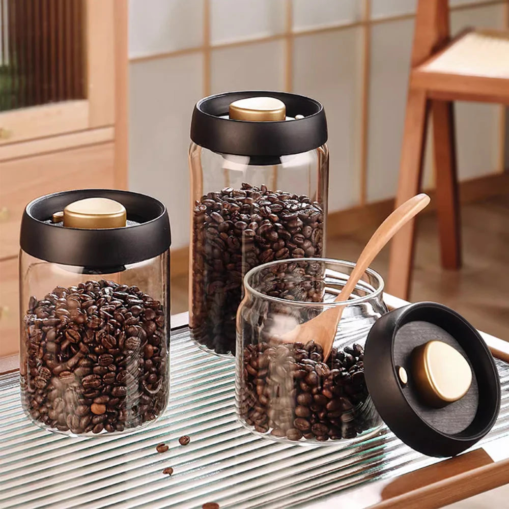 Spezia — Frasco de Vidrio al Vacío para Café